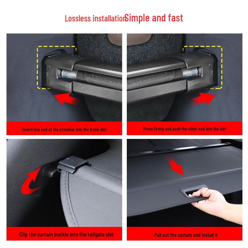 Fits Bestune T55 Trunk & T90/X80 Tailgate Retractable Cargo Cover