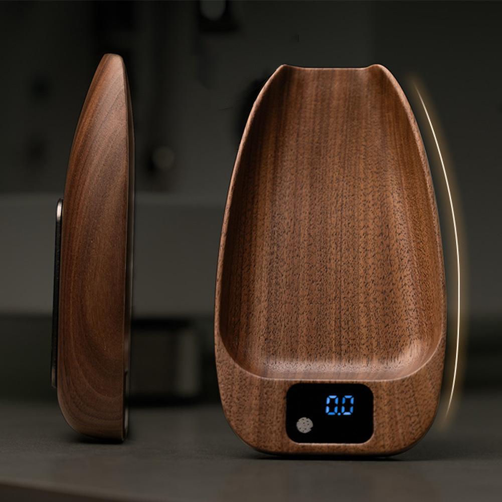 

Walnut Coffee Bean Scale 0.1g Precision 0.3 To 200g LED Touch Sensor Tray Pour Over Espresso Hand Brew USB Cable Included China Mainland