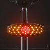 Lumină spate inteligentă cu telecomandă pentru bicicletă, încărcare USB, claxon, semnalizator pentru ciclism, lumină de avertizare impermeabilă pentru bicicletă de munte
