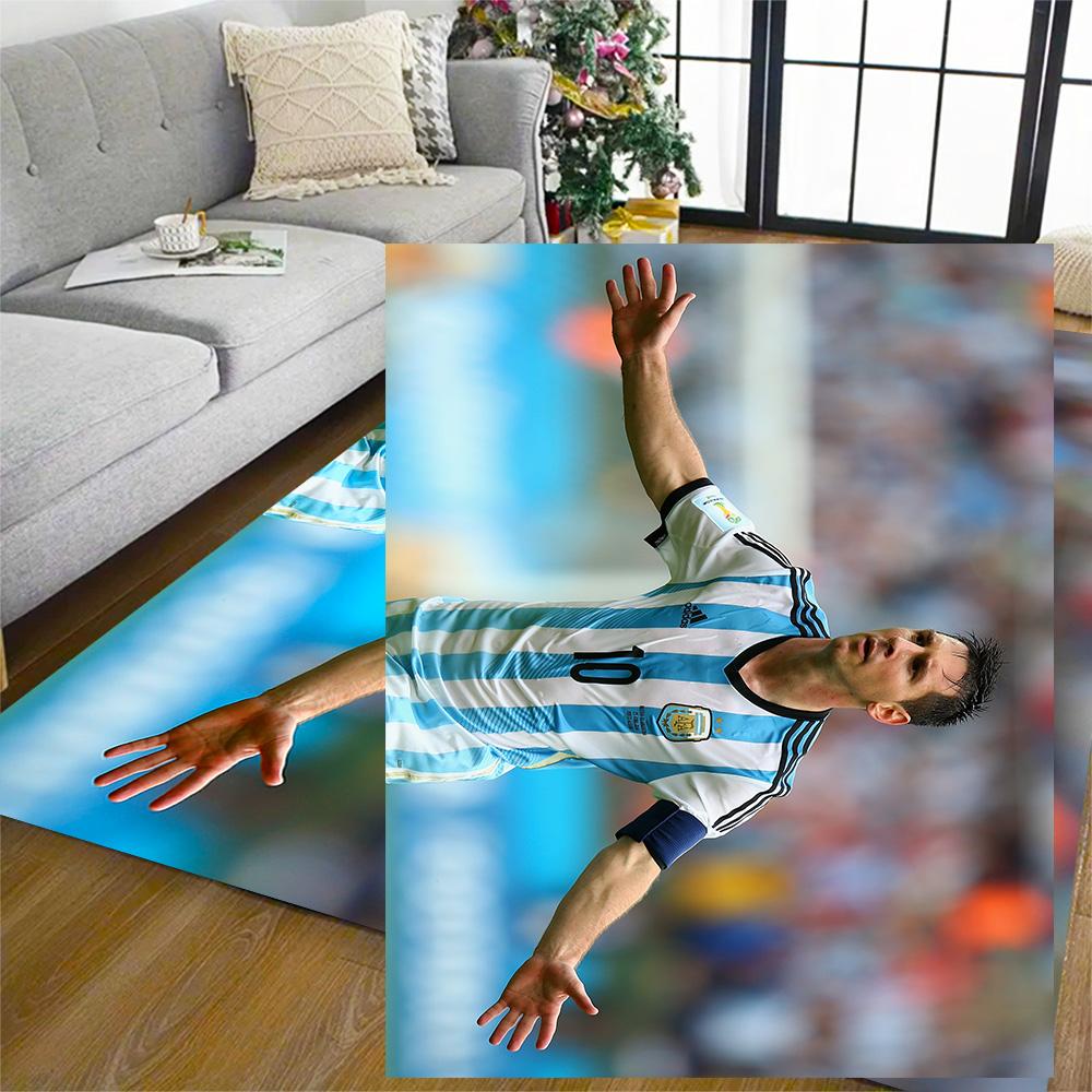 Argentina's Messi Celebrates Floor Rug Office Rug Design for Bedrooms Dormitory Decorate Room Outdoor Anti-slip Rug Office Home Decor