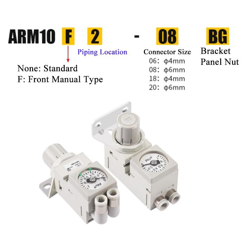 Miniature Pressure Regulating Valve ARM10-10F2 Pneumatic Small Assembly Pressure Small Pressure Regulating Valve