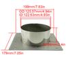 30mm 40mm 60mm Diesel Heater Base Mounting Plate Stainless Steel Turret Planar Turret Bracket Air Parking Heater Car Accessories