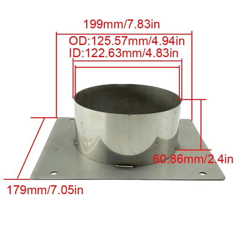 30mm 40mm 60mm Diesel Heater Base Mounting Plate Stainless Steel Turret Planar Turret Bracket Air Parking Heater Car Accessories