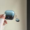 Applicable To Apple AirPods 1 /1 Generation Black and Blue Gradual Change Earphone Cover PRO1 Creative Transparent Case PRO1 Protective Case
