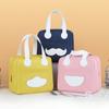 New Korean Simple Style Bento Bag Student Fun Lunch Box Handbag Large Capacity Fresh-Keeping Ice Bag Lunch Bag