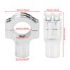 HDBUBALUS Motorrad Lenkerposten Zoll Motorrad Lenkererhöhung 32mm Lenkerbefestigungshalter Klemme Universal für Harley 2 Stück Chrom Aluminium