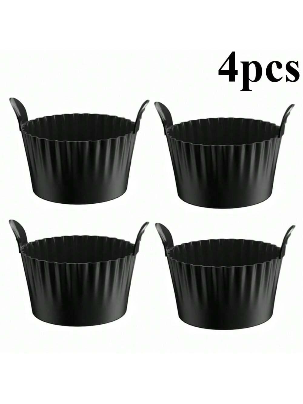 

Reusable Silicone Air Fryer Liners and Baking Cups Set Non-Stick for Air Fryer Muffins Cupcakes Slow Cooker Kitchen Accessories