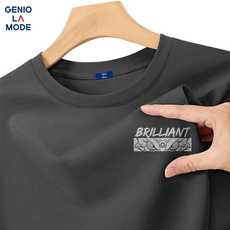 GENIOLAMODE Men s Casual Lion Spirit Cotton T-Shirt M