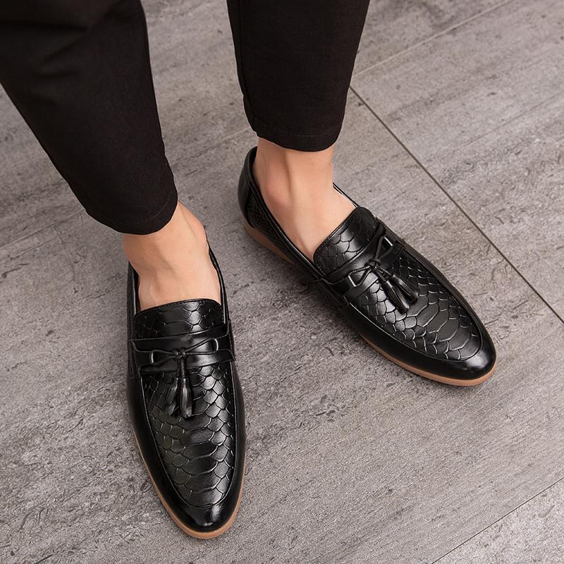 Trend Men's Dress Shoes Classic Formal Leather Shoes Men Loafers  Casual Business Social Party Shoes Male