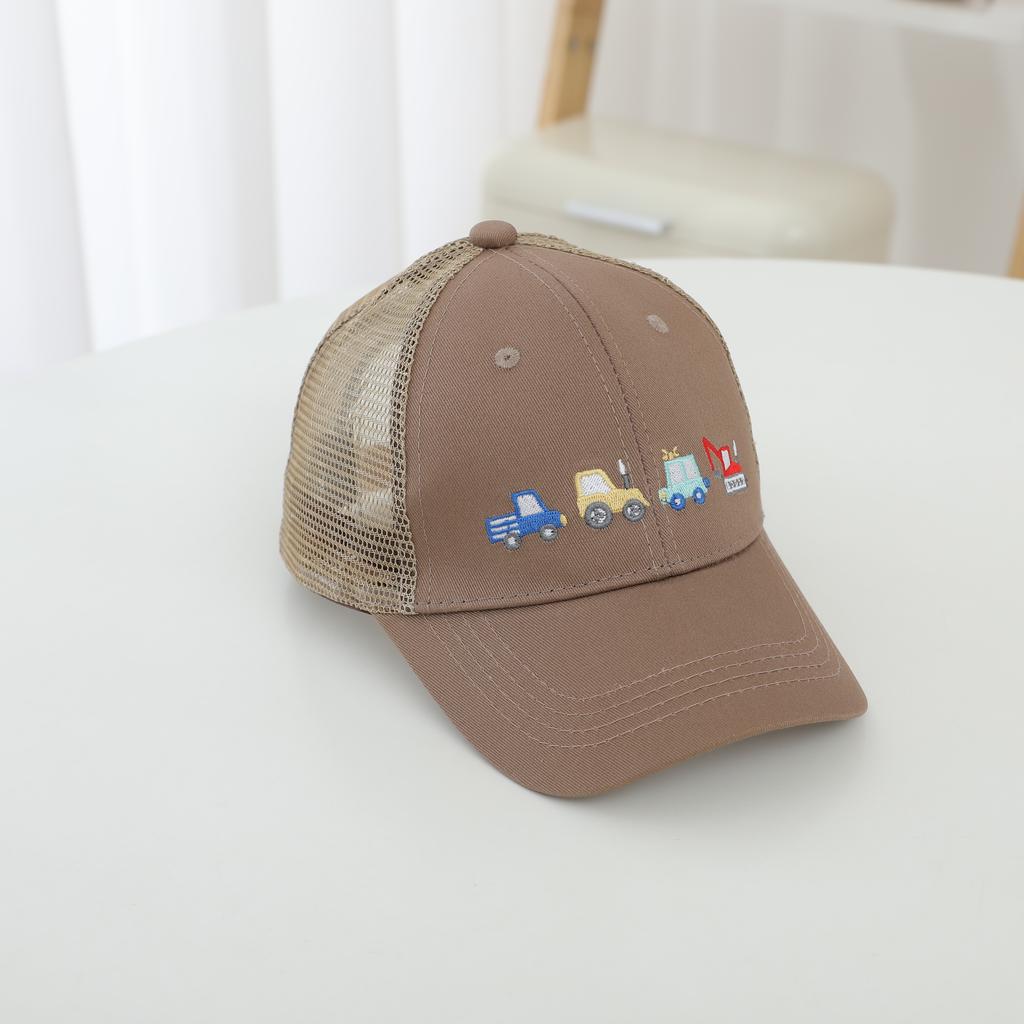 Korean Version Simple and Fashionable Embroidered Multi-color Small Car Mesh Baseball Cap for Outdoor Sun Protection Beanie Hat