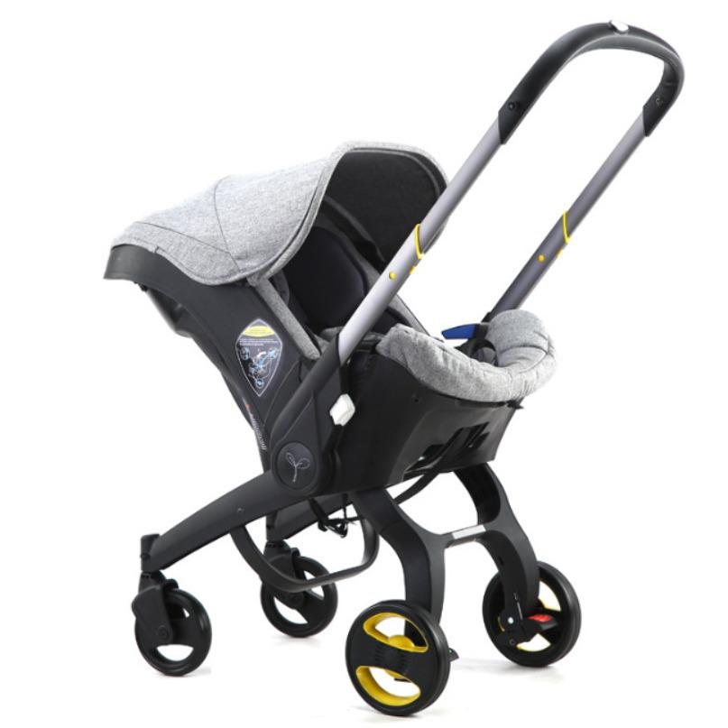 4-in-1 Multifunctional Stroller: Bassinet, Carrycot & Car Seat for 0-12 Months