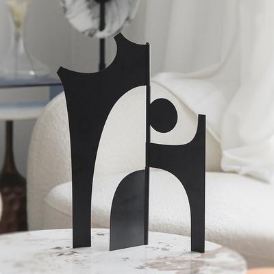 Adornos de esculturas abstractas creativas minimalistas, diseño de arte de habitación de modelo minimalista moderno, estantería de sala de estar, decoraciones de escritorio