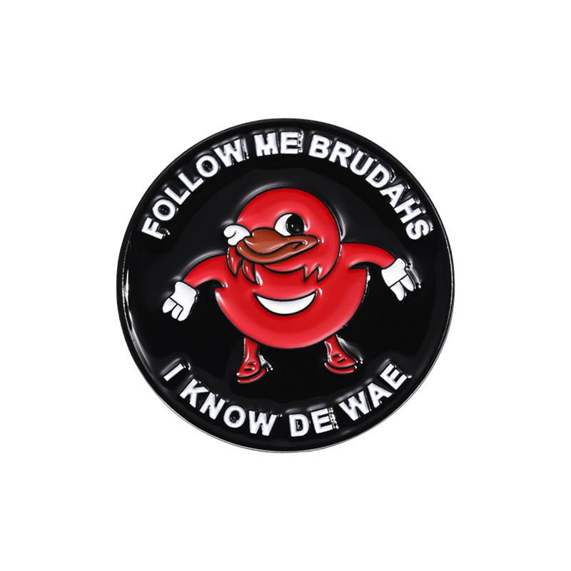 

Fun Character Cartoon Metal Badge Unique Geometric Brooch Versatile Design For Occasions All QHXZ1316