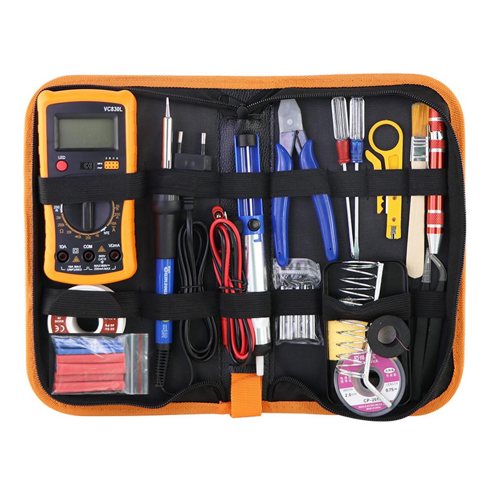 

Електричний паяльник Sumsour 60 Вт 220 В / 110 В з регульованою температурою, набір інструментів для зварювання, ремонту та пайки 110V US Plug