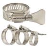 304 Stainless Steel Water Pipe Clamp Trachea Clamp Fixed Locking Clamp with Handle Throat Hoop Hand Twist Pipe Hoop Oil Pipe