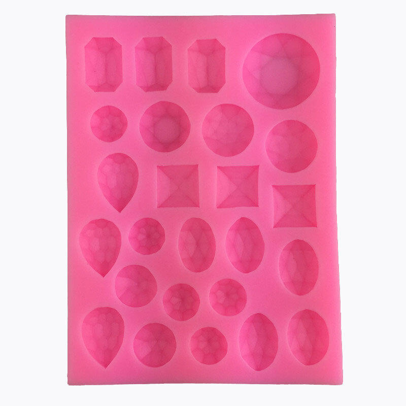 New rubber mold in the shape of a jewel - mold for decorating cakes in the shape of jewelry - 2 pcs.
