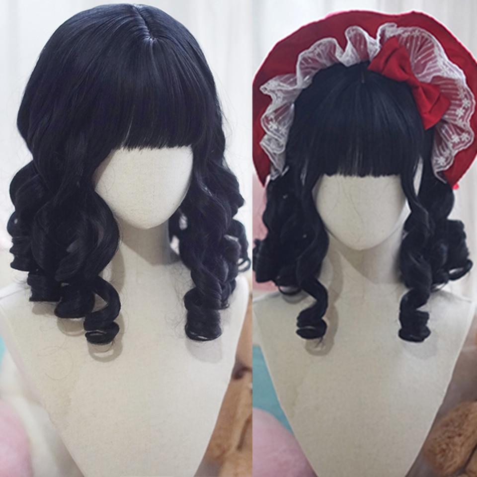 Dlouhá kudrnatá syntetická paruka se středovou ofinou tmavě hnědá paruka z přírodních kudrnatých vlasů ženská Cosplay paruka paruka z tepelně odolných vláken