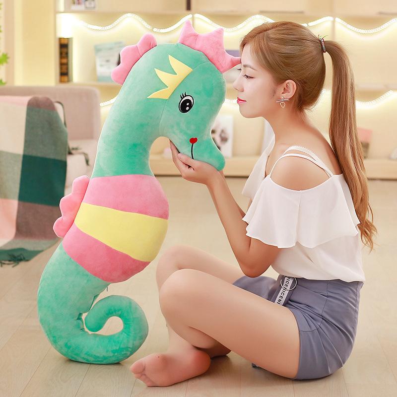Soft Seahorse Doll Plush Toy Sea Life Seahorse Doll Home Pillow Girl Ragdoll Doll