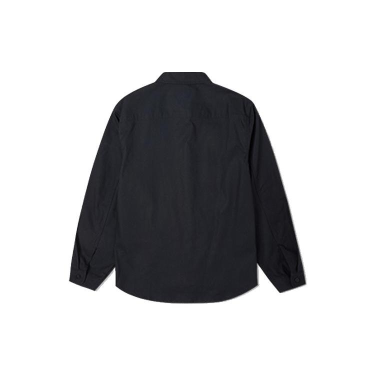Converse Carpenter Pocket Button Down Long Sleeve Shirt Asia Sizing 'Black' Men's 10022950-A03