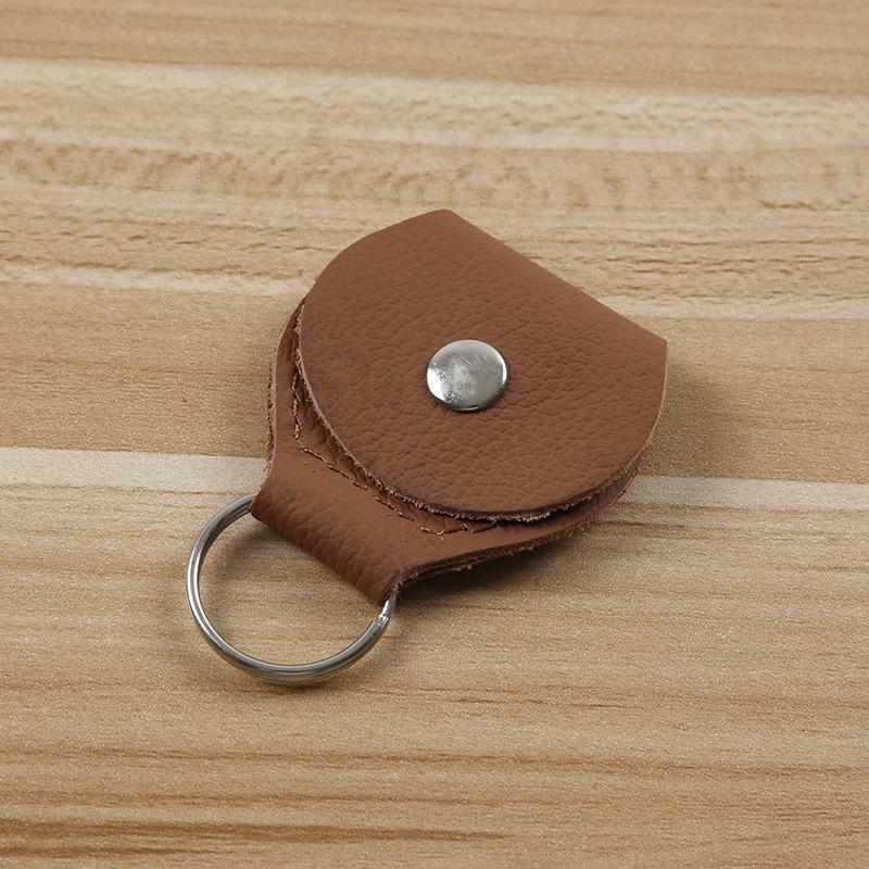 

Cowhide Leather Guitar Pick Holder Keyring