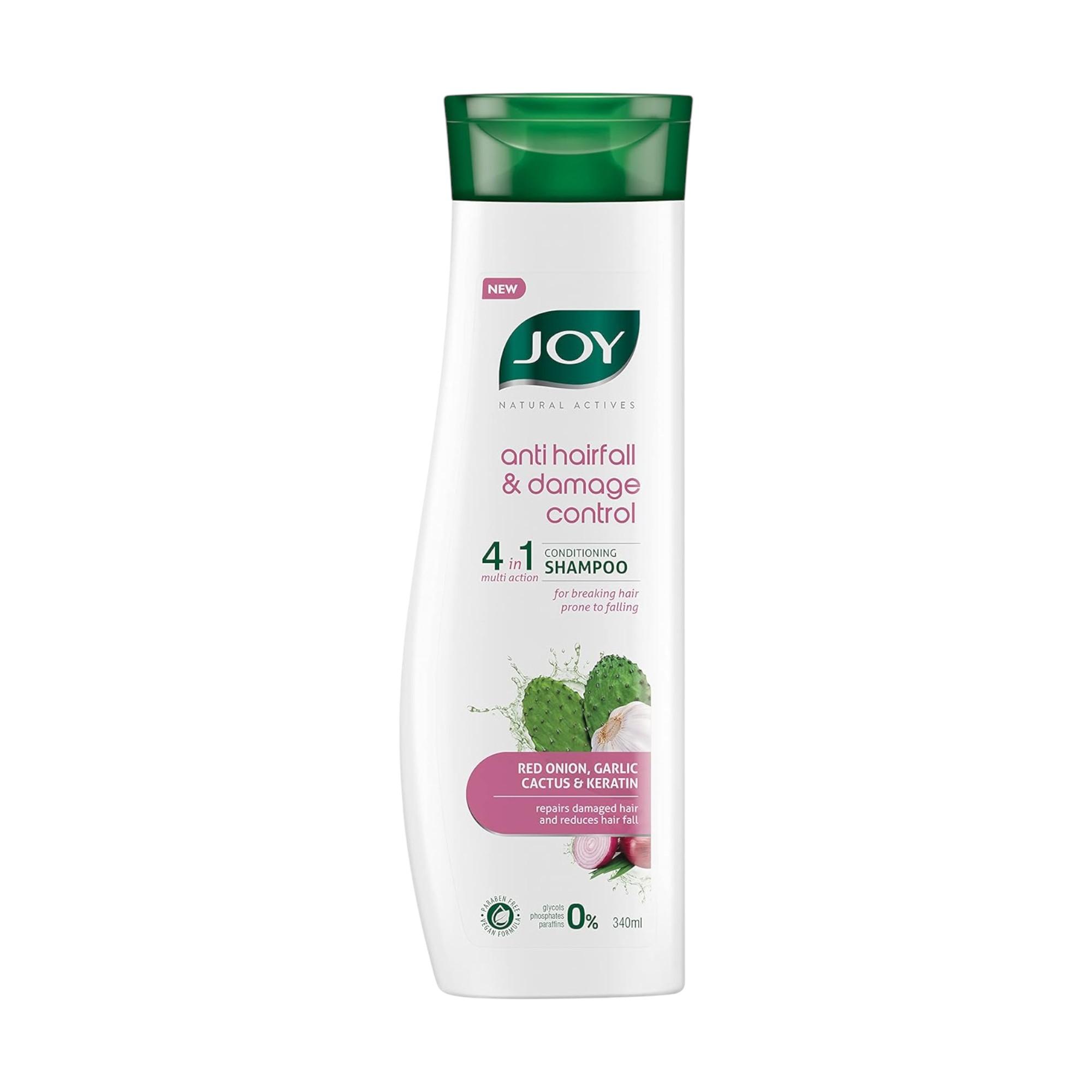 

Joy Red Onion Shampoo 340ml Pack of 1 | 4 in 1 Hair Fall Control Conditioner That Strengthens, Repairs Damaged Hair & Reduces Hair Loss