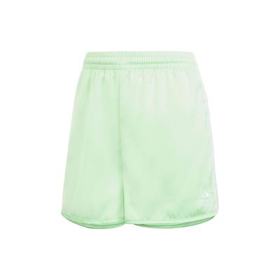 Originals Three-Stripe Colorblock Elastic Waist Straight-Leg Sports Shorts Women Bottoms Green IP0712