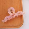 Hair Claw Large Wave Design Back Head Hair Clip Anti-slip Teeth Strong Grip Shark Hair Clip Versatile Hair Accessory