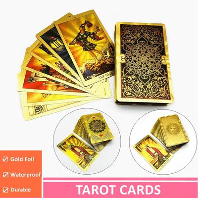 1 deck Tarot-waarzeggerijkaarten Plastic 78 kaarten