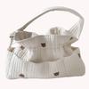Cotton Diaper Storage Bag Large Capacity Nappy Diaper Storage Bag With Adjustable Strap for Diapers Wipes Baby Essential