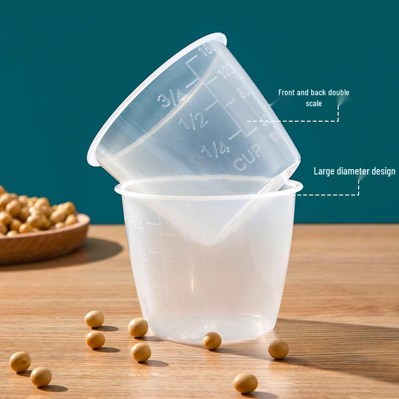 Transparent 160ml Food-Grade PP Plastic Rice Measuring Cup for Baking and Cooking 160ml белый