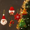 Manlow Christmas Tree Ornaments: Snowman & Santa Pendants for Festive Atmosphere