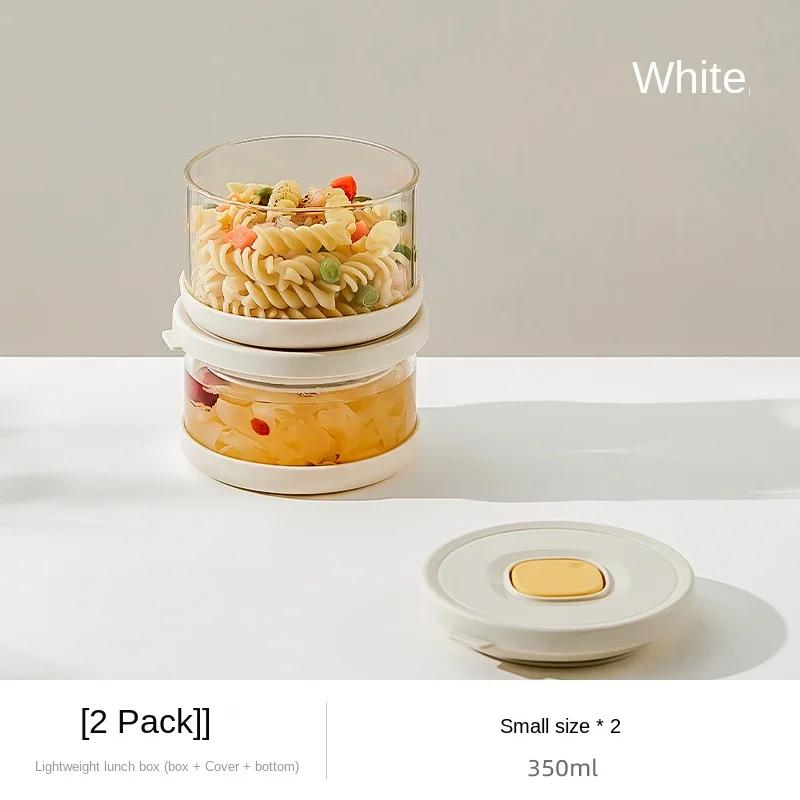 

Glass Tupperware Set Lunch Box Airtight Food Storage Containers for Frozen Rice Fridge Kitchen Organizer Salad Bowl with Lid