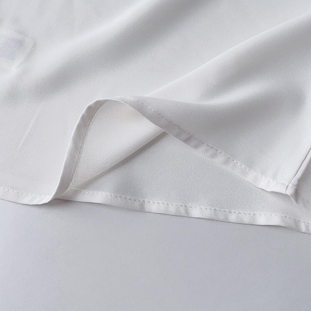 Flickor Sommar Kortärmad Vit T-shirt Barn Spetsärm Mjuka Underdel Toppar