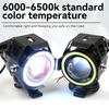 Motorcycle Headlight Fog Lights Super Bright Abgle Eyes Additional Spotlights Universal Moto Auxiliary U7 Mini LED Driving Lamp
