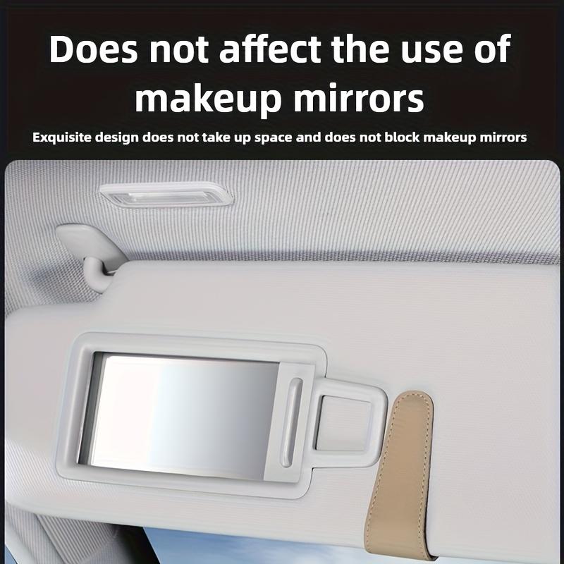 Leather Magnetic Car Sun Visor Sunglasses Holder Eyeglasses Clip Ticket Card Mount Glasses Case Car Interior Accessories