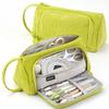 Federmäppchen mit großer Kapazität Cord Federtasche Kosmetiktasche für Reiseaufbewahrung Stiftebox Organizer Schreibwarenzubehör