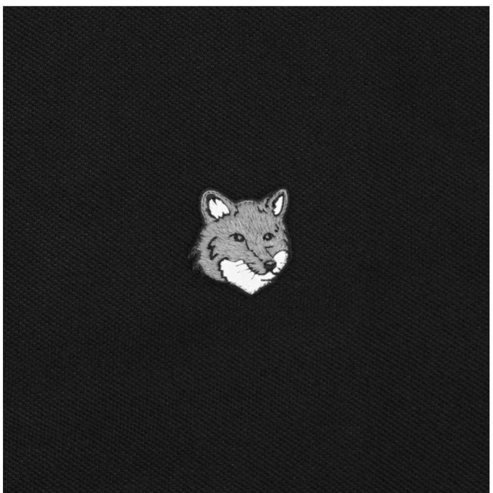 MaiSon KiTSune Grey Fox Head PaTch Polo Men S ShorT Sleeve T ShirT Pm00210kp0001