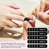 Nail Polish Protector for Fingers Providing Protection 100 Sheets Black Silicone