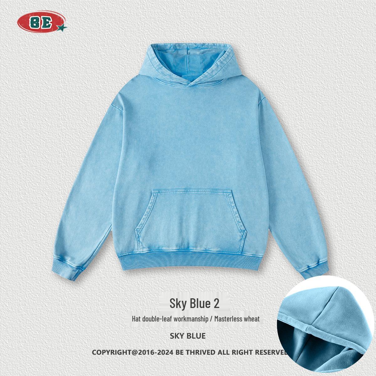 

Men s BE 2025 Autumn/Winter Vintage Tie-Dye Loose Fit Hoodie Small