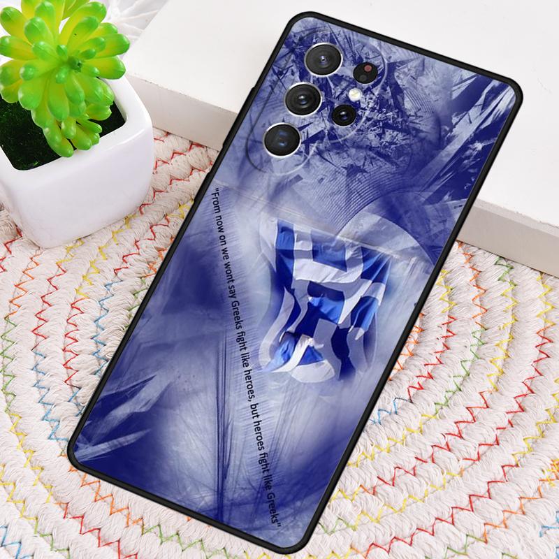 Greek Greece Flag Silicone Phone Case For Samsung Galaxy note 10 pro S26 S25 S24 S23 S22 S21 Plus S25Ultra Capa Cover