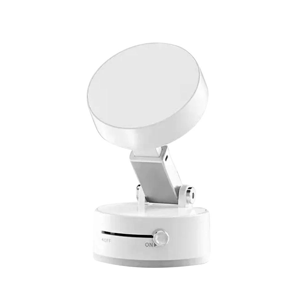 Мини Вакуумный Двусторонний Магнитный Держатель-Присоска Для iPhone Универсальный Складной Кухонный Ленивый Держатель Для Телефона Для Android Смартфона белый