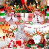 Inflatable Reindeer Antler Ring Toss Game, Christmas Party Games Supplies Ring Toss Hook Game for Kids Adults Family Xmas Games