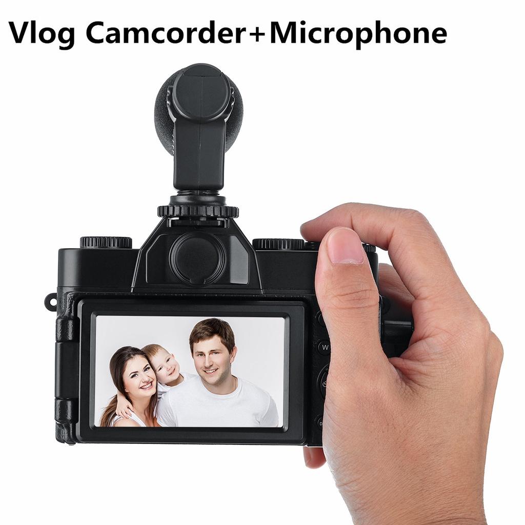 Digital Camera Video Vlog Camcorder Portable Handheld 16X Digital Zoom PX HD NightvisionS Selfie Camera for YouTube 4K