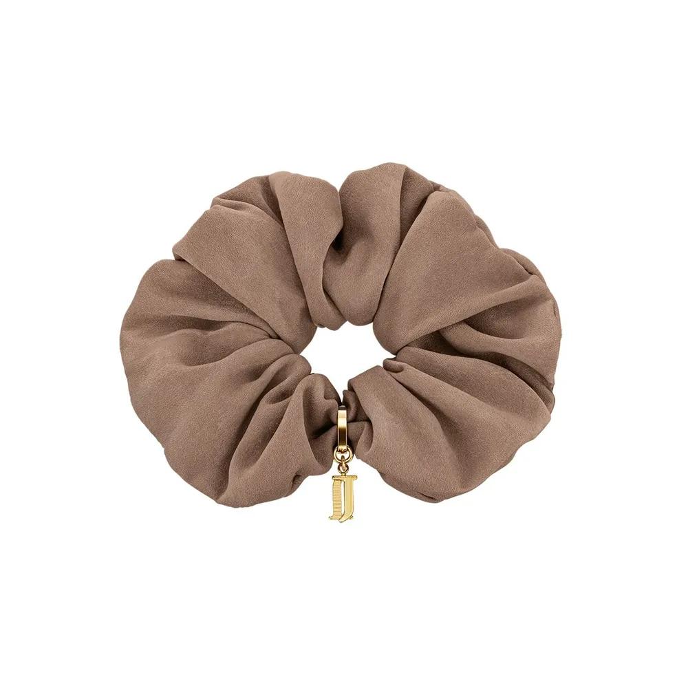 LALA J Suede Hair Scrunchie - Sand Beige (JALJHS2BF830FA000)