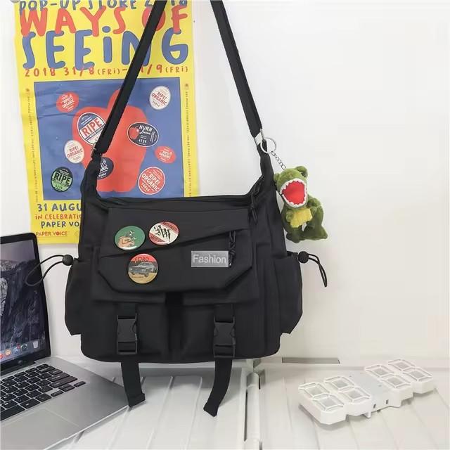 Unisex Unifarbene Nylon Crossbody-Tasche, Große Kapazität Lässige Schulter-Umhängetasche, Leichte Tägliche Reise Brusttasche