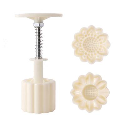 Sunflowers Shape Mooncake Press Mold Cookie Stamps Chinese MidAutumn Moon Cake Makers Decoration Tool for DIY Cookie