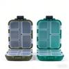 Portable Fishing Tool Box10Grid Flip Cover Lure Fishing Gear Storage Box9.5*6.5*3cmPlastic Sea Fishing Accessories Box