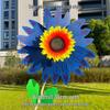 Colorful Sunflower Double-Layer Children's Handheld Pinwheel for Outdoor Decoration