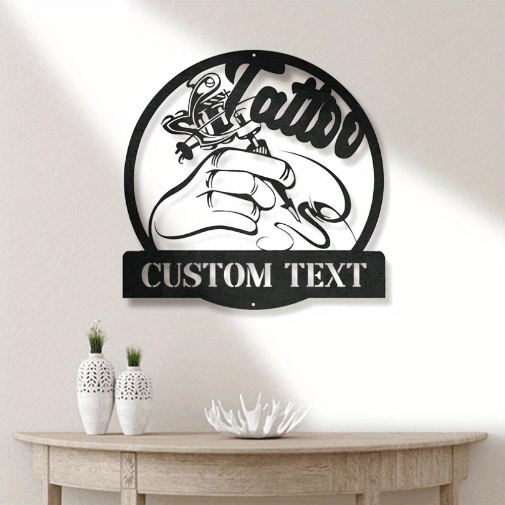 Exclusive Custom Metal Sign Wall Art Tattoo Shop Home Man Cave Outdoor Business Name Plaque