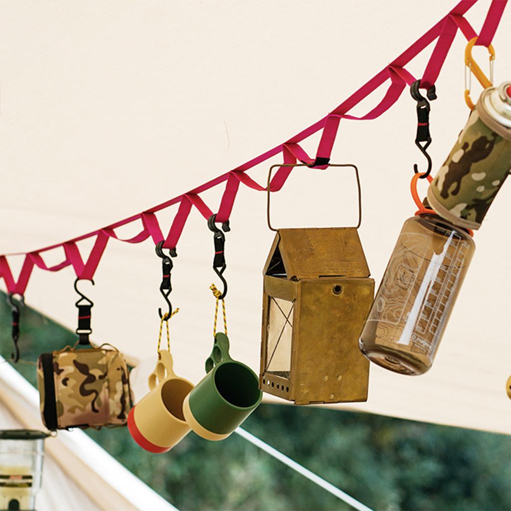 Polyester Travel Camping Lanyard With Lots Of Rings For Hanging Accessories Length Adjustable Hanger